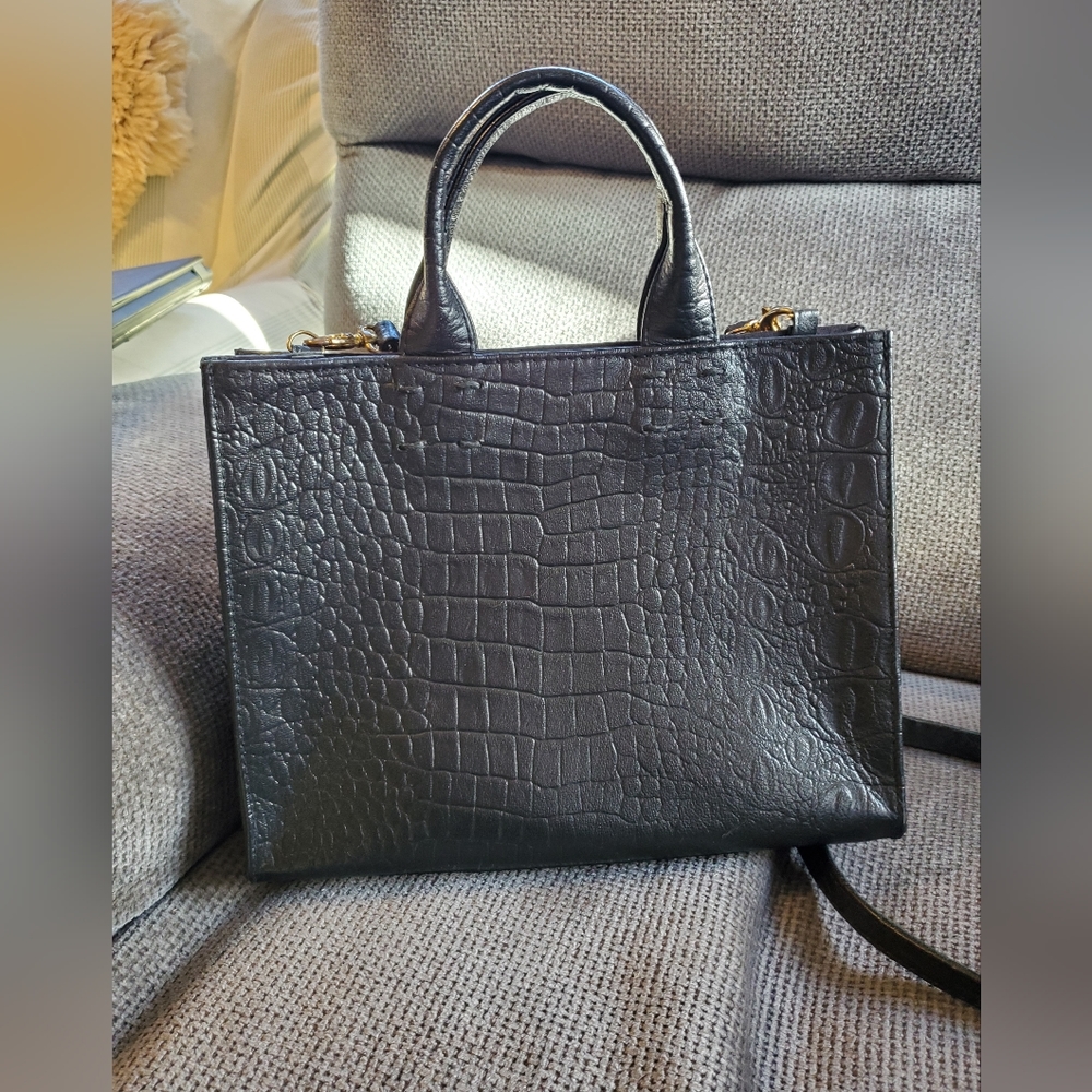 The Adelaide · Black Croc, Sarah Stewart bag